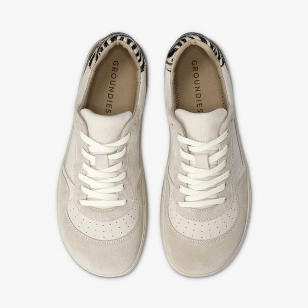GROUNDIES® moteriški barefoot kedai Nova GS1 Beige/zebra 6
