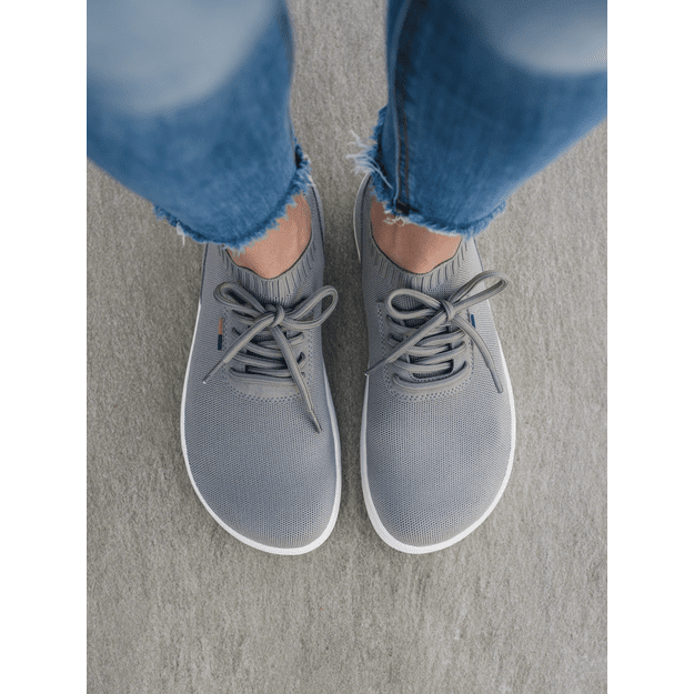 Barefoot Sneakers - Be Lenka Stride - Grey & White