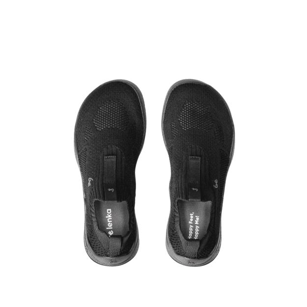 Kids Barefoot Slip-on Shoes Be Lenka Luppo Junior - All Black