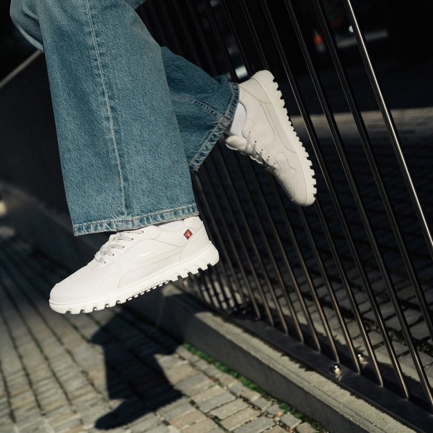 Barefoot Sneakers Barebarics Zing Frost - Light Grey & White