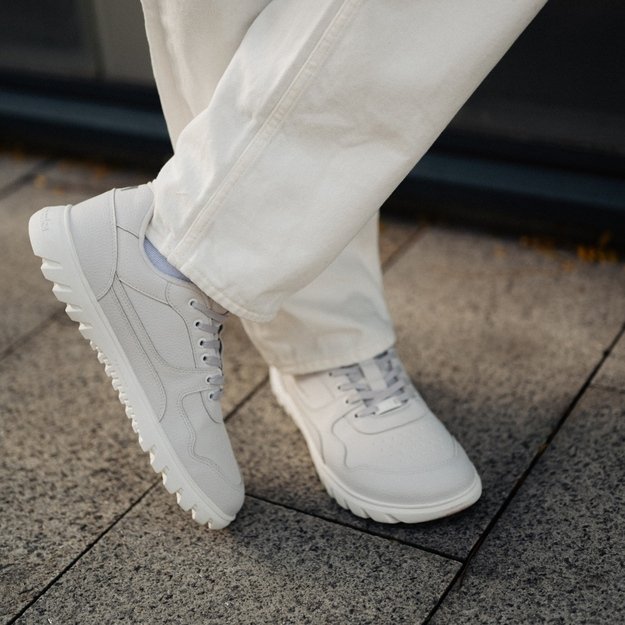 Barefoot Sneakers Barebarics Zing Frost - Light Grey & White