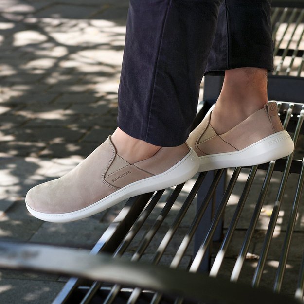 Skinners barefoot mokasinai Lounger Beige