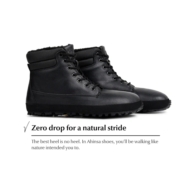 Ahinsa barefoot winter ultra comfort Shuma winter black
