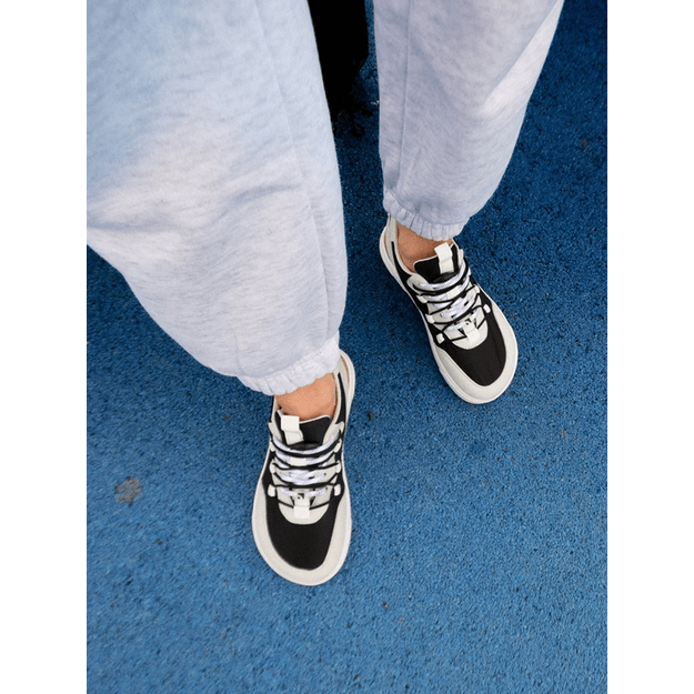 Barefoot Sneakers Barebarics Revive - Light Grey & Black