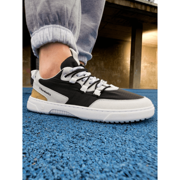 Barefoot Sneakers Barebarics Revive - Light Grey & Black