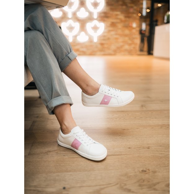 Barefoot Sneakers Be Lenka Elite - White & Pink