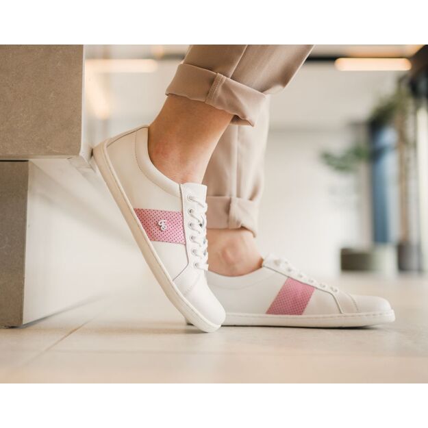 Barefoot Sneakers Be Lenka Elite - White & Pink