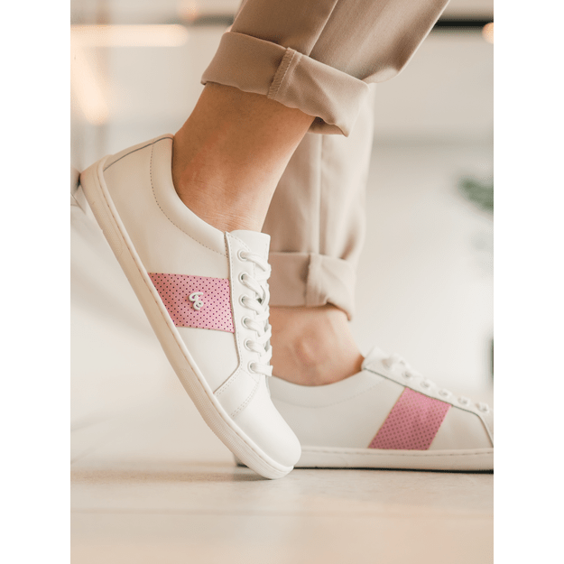 Barefoot Sneakers Be Lenka Elite - White & Pink