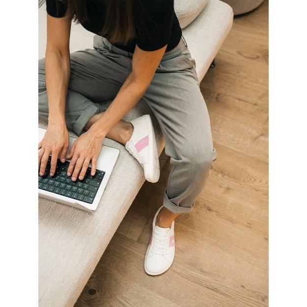 Barefoot Sneakers Be Lenka Elite - White & Pink