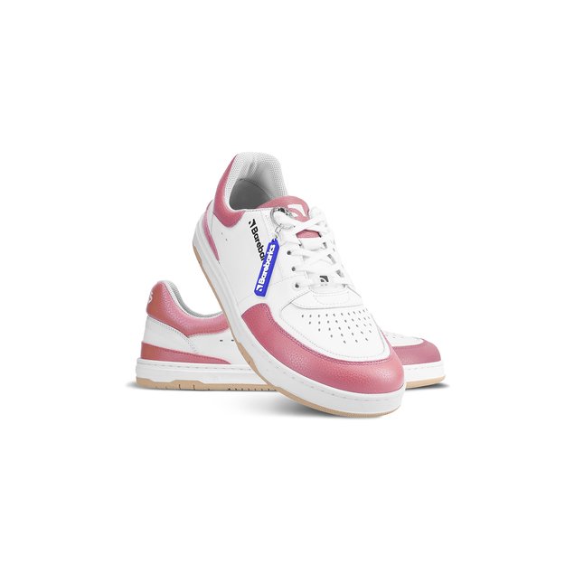 Barefoot Sneakers Barebarics Wave - White & BubbleGum Pink