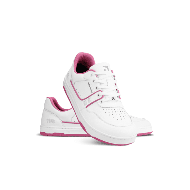 Barefoot Sneakers Barebarics Arise - White & Raspberry Pink