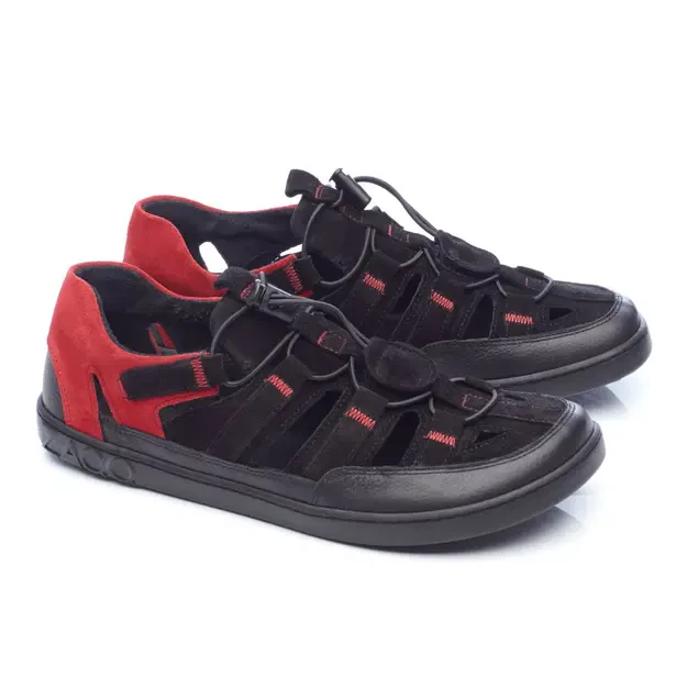 ZAQQ barefoot laisvalaikio batai Qerry Black Red 