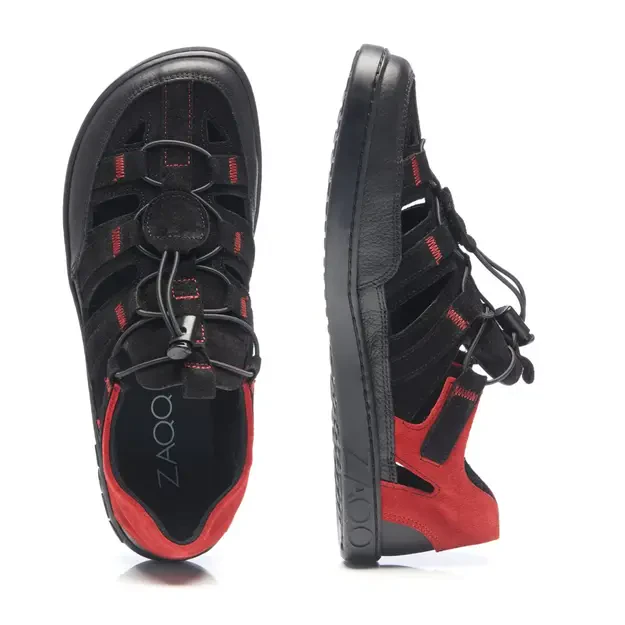 ZAQQ barefoot laisvalaikio batai Qerry Black Red 