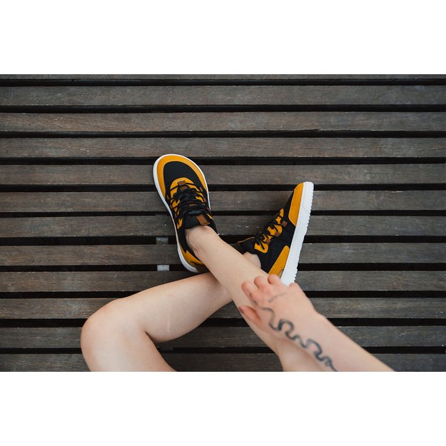 Barefoot Sneakers Barebarics - Revive - Golden Yellow & Black