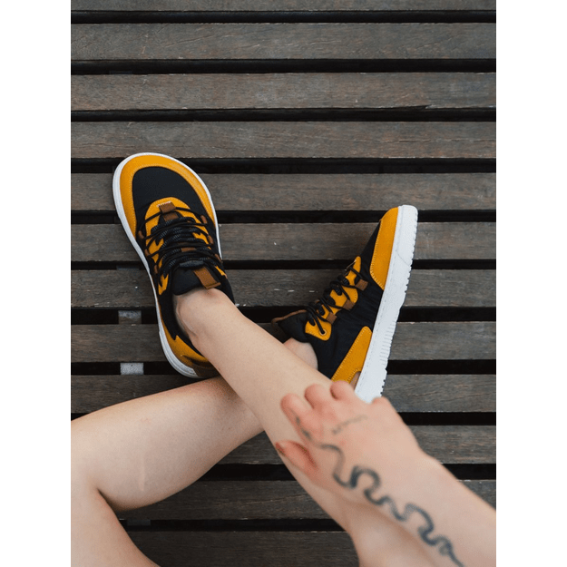 Barefoot Sneakers Barebarics - Revive - Golden Yellow & Black