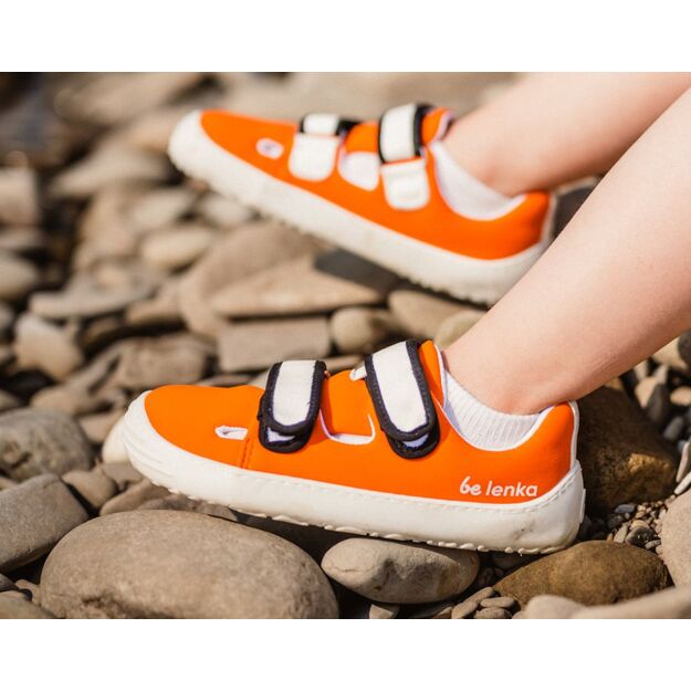 Be Lenka Kids barefoot sneakers Seasiders - Orangy