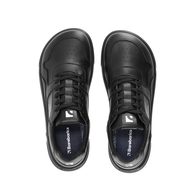 Barefoot Sneakers Barebarics Zing - Black - Leather