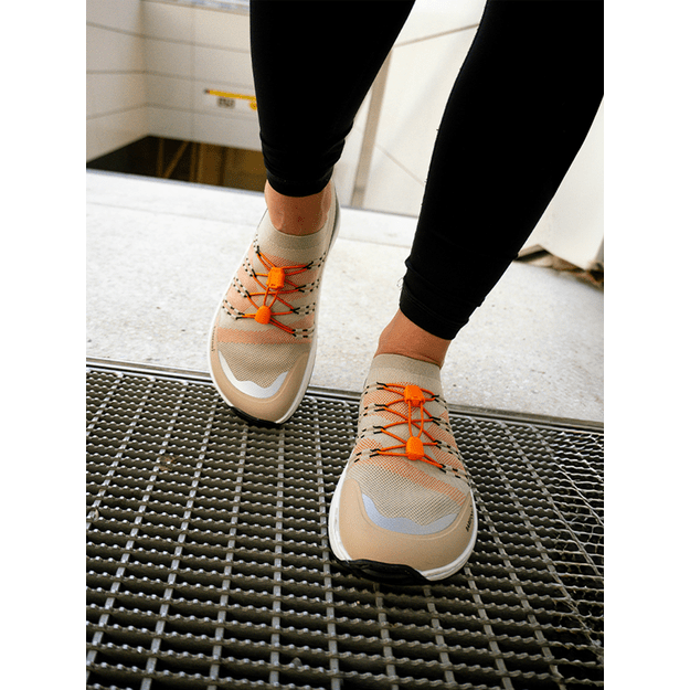 Barefoot Sneakers Barebarics Voyager - Beige & White