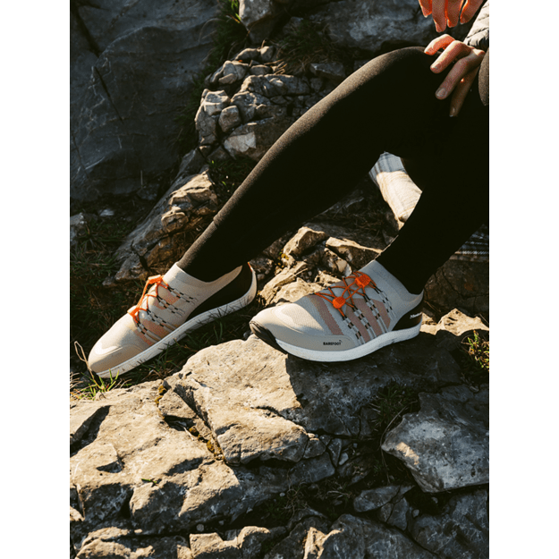 Barefoot Sneakers Barebarics Voyager - Beige & White