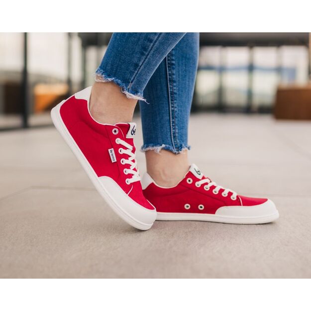 Barefoot Sneakers Be Lenka Rebound - Red & White