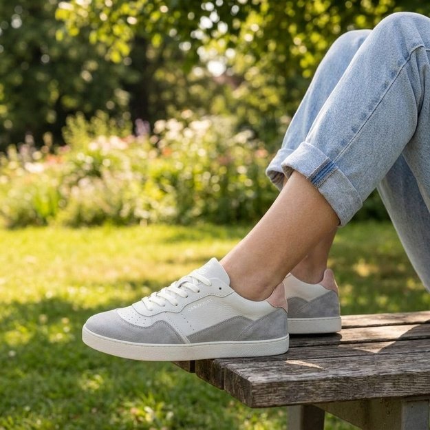 D&aacute;msk&eacute; Barefoot Tenisky GROUNDIES&reg; Nova GS1 &Scaron;edo Růžov&eacute;