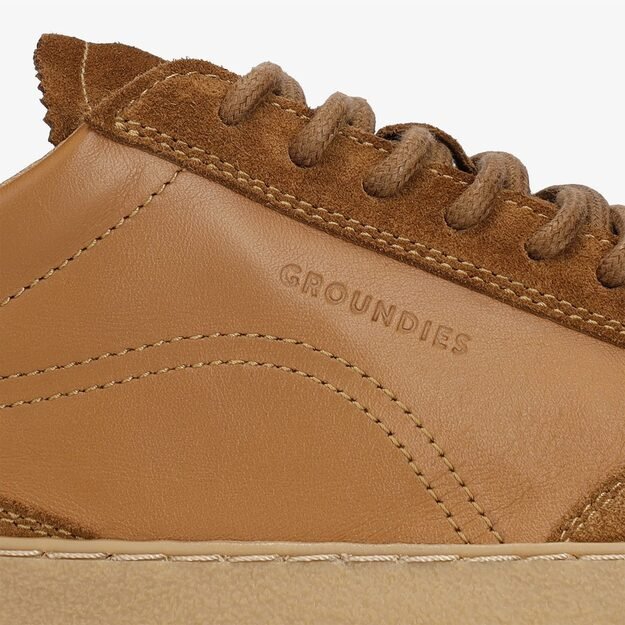 Barefoot Tenisky GROUNDIES&reg; Panama Soft Karamelov&eacute;