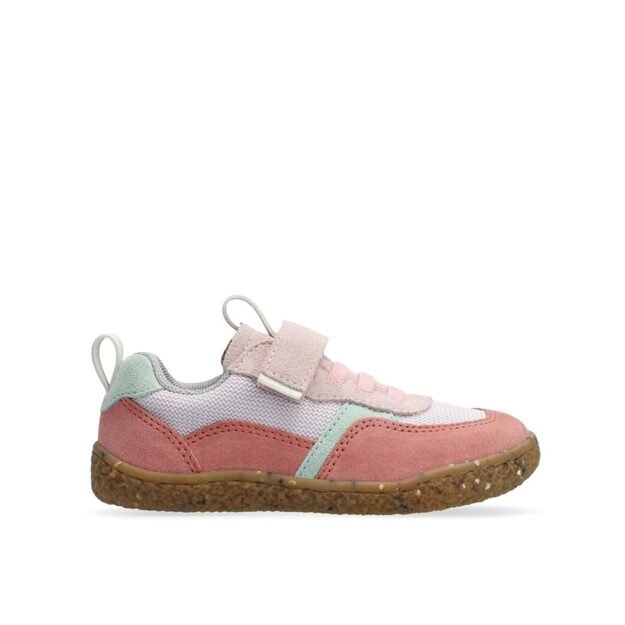 Dětsk&eacute; Barefoot Tenisky GROUNDIES&reg; Lou 2.0 Růžov&aacute; MInt