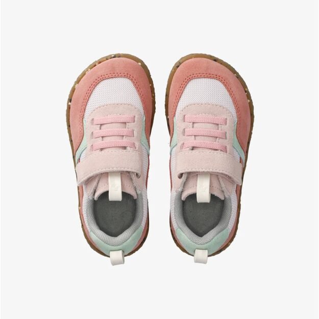 Dětsk&eacute; Barefoot Tenisky GROUNDIES&reg; Lou 2.0 Růžov&aacute; MInt