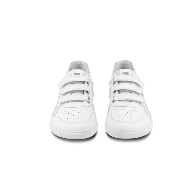 Barefoot Sneakers Barebarics Zing Velcro - All White - Leather