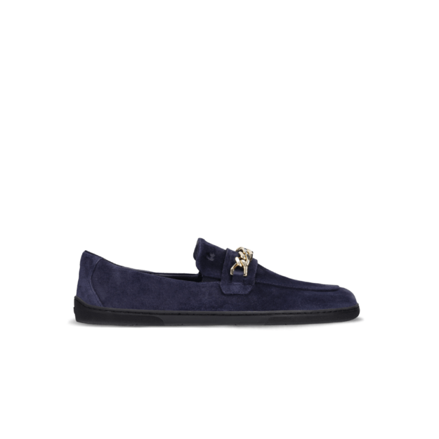 Barefoot Moccasins Be Lenka Prestage - Navy & Gold