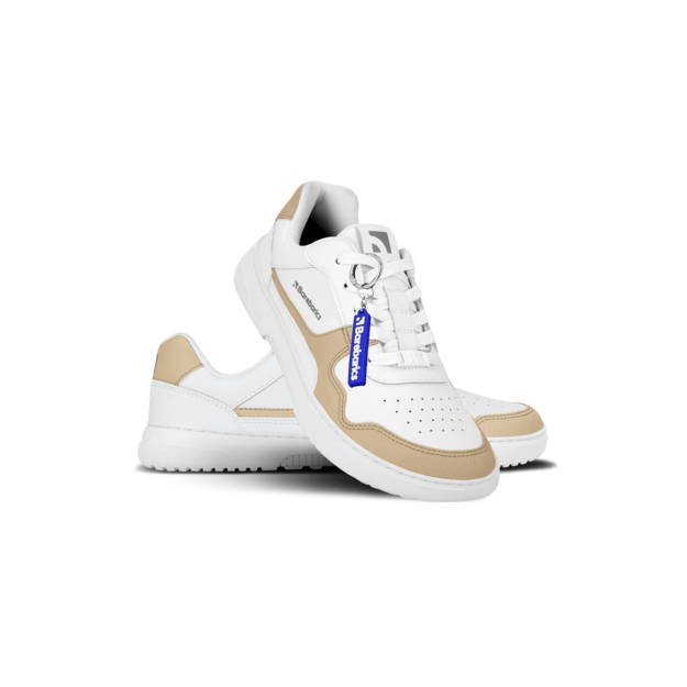 Barefoot Sneakers Barebarics Zing - White & Cream - Leather