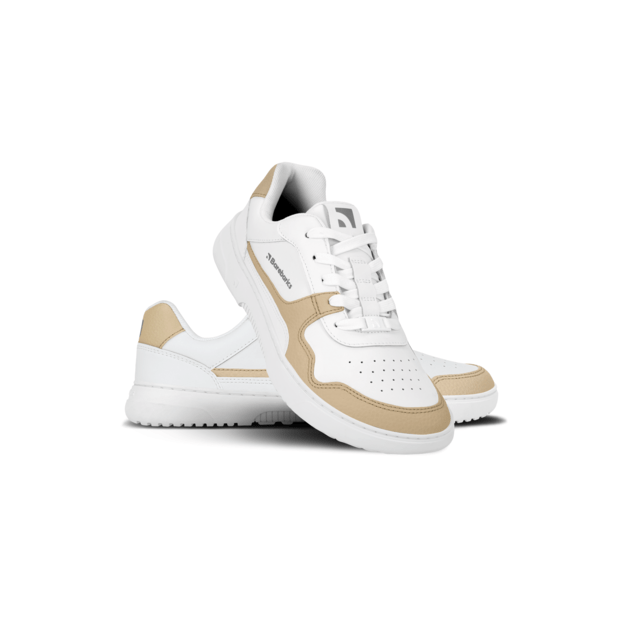 Barefoot Sneakers Barebarics Zing - White & Cream - Leather