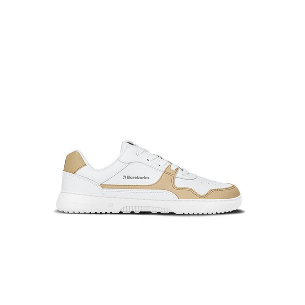 Barefoot Sneakers Barebarics Zing - White & Cream - Leather