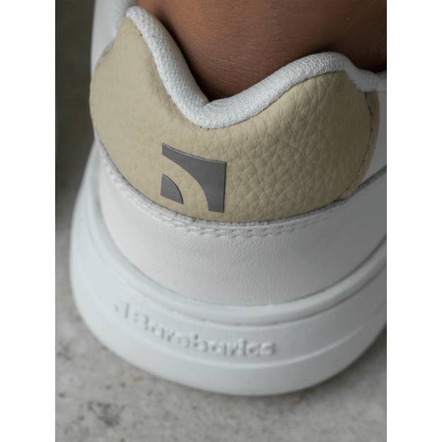 Barefoot Sneakers Barebarics Zing - White & Cream - Leather