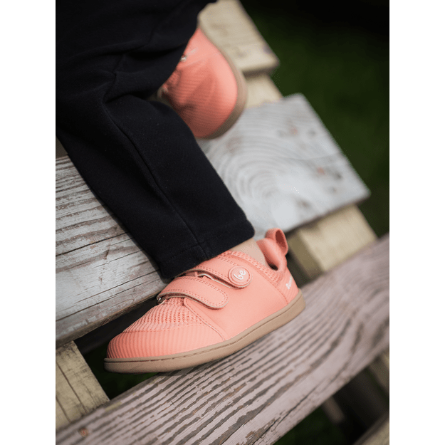 Kids barefoot sneakers Be Lenka Bounty Junior - Coral Pink