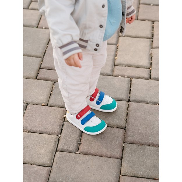 Kids barefoot sneakers Be Lenka Energise Preschool - White & Multicolour
