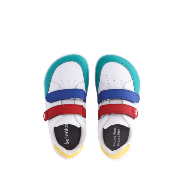 Kids barefoot sneakers Be Lenka Energise Preschool - White & Multicolour