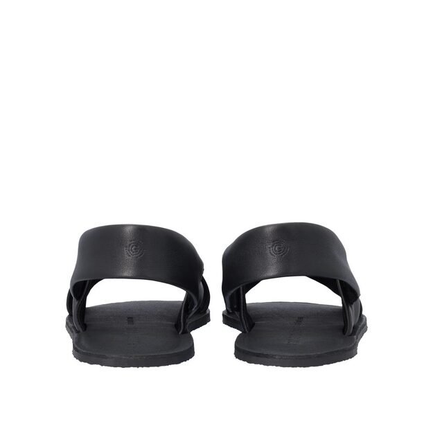 GROUNDIES® barefoot basutės moterims  Verona 2.0  juoda (oda)