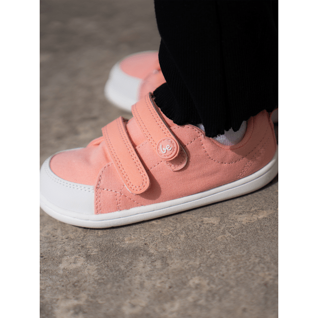 Kids barefoot sneakers Be Lenka Canvi Kids - Coral Pink