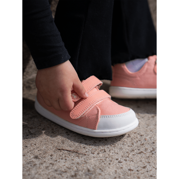 Kids barefoot sneakers Be Lenka Canvi Kids - Coral Pink
