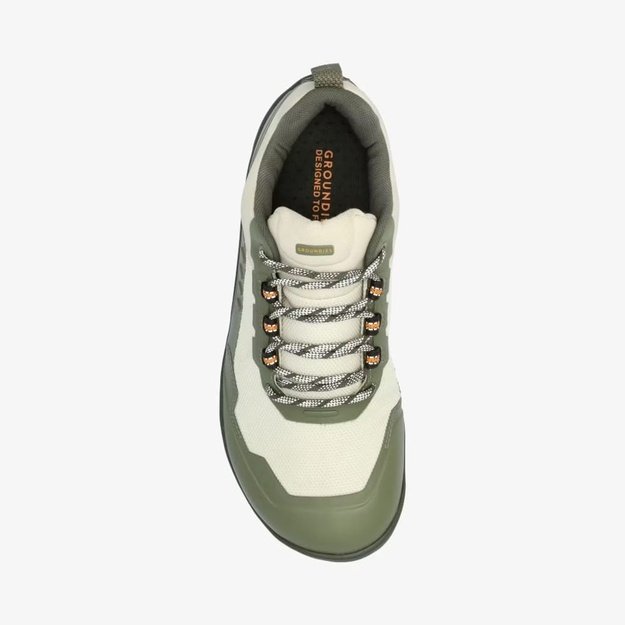 Barefoot Outdoorov&eacute; Boty GROUNDIES&reg; All Terrain Low 2.0 Zeleno Oranžov&eacute;