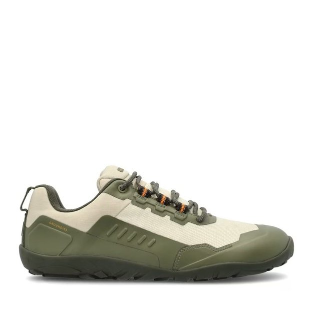 Barefoot Outdoorov&eacute; Boty GROUNDIES&reg; All Terrain Low 2.0 Zeleno Oranžov&eacute;