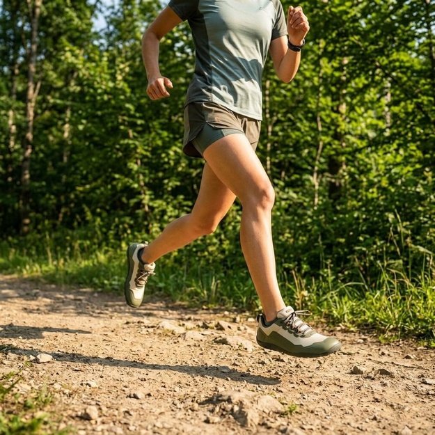 Barefoot Outdoorov&eacute; Boty GROUNDIES&reg; All Terrain Low 2.0 Zeleno Oranžov&eacute;