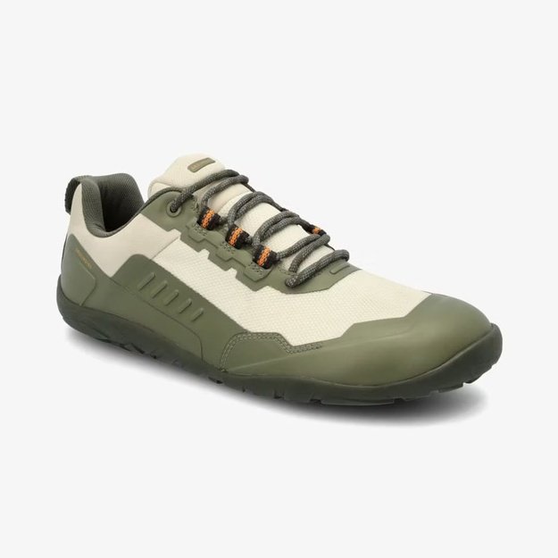 Barefoot Outdoorov&eacute; Boty GROUNDIES&reg; All Terrain Low 2.0 Zeleno Oranžov&eacute;