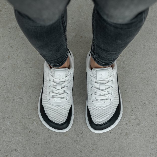 Barefoot Sneakers Barebarics Vaporo - White & Black