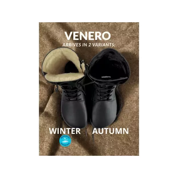 Antal barefoot žieminiai batai Venero juoda 5