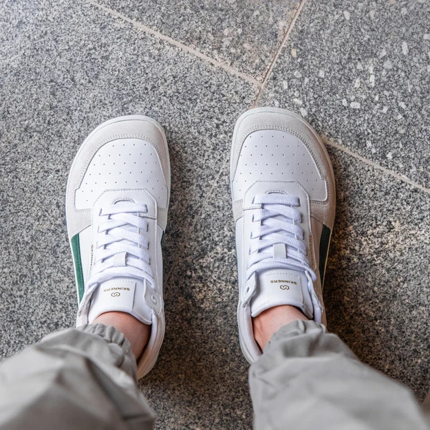 Skinners barefoot kedai OLDSCHOOLER HIGH TOP – žalia/balta