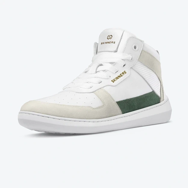 Skinners barefoot kedai OLDSCHOOLER HIGH TOP – žalia/balta