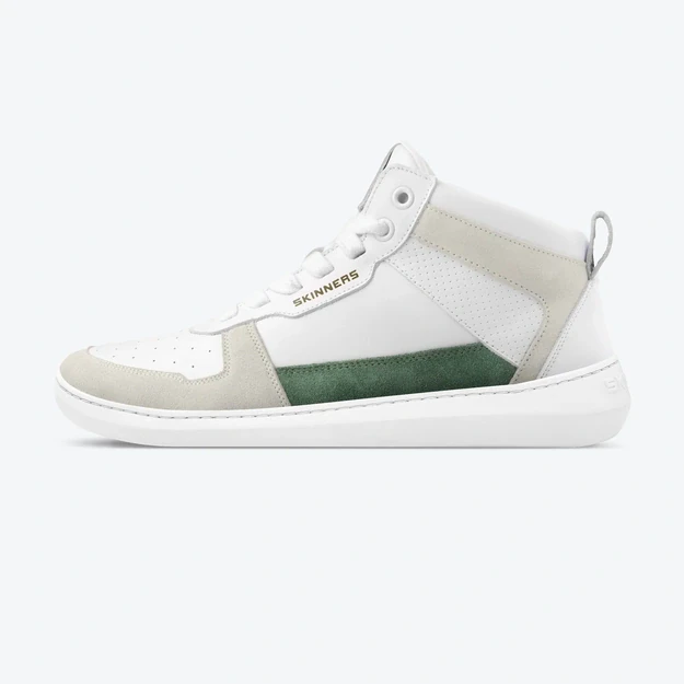 Skinners barefoot kedai OLDSCHOOLER HIGH TOP – žalia/balta
