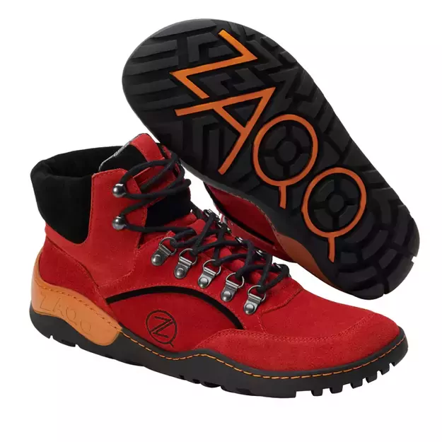 ZAQQ barefoot atsparūs vandeniui batai Treq Orange Waterproof 1